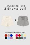 KIT DUAS PEAS - SHORTS MOLECOTTON LOLI