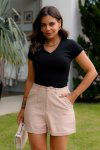 BLUSA FEMININA DE RIBANA CLEO PRETO