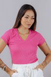 BLUSA FEMININA DE RIBANA CLEO ROSA PINK