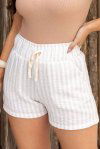 SHORTS FEMININO LISTRADO DE AIR FLOW SELENA