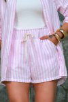 SHORTS FEMININO LISTRADO DE AIR FLOW SELENA