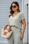 CONJUNTO FEMININO AIR FLOW AMORA VERDE ERVA DOCE