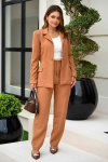 CONJUNTO FEMININO TWEED TEXTURIZADO KIMY CAPPUCCINO