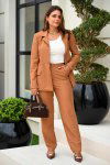 CONJUNTO FEMININO TWEED TEXTURIZADO KIMY CAPPUCCINO
