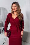 VESTIDO LZINHA CANELADA AMLIA BORDO