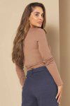 BLUSA FEMININA DE RIBANA TRANSPASSADA VITRIA