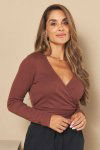 BLUSA FEMININA DE RIBANA TRANSPASSADA VITRIA