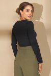 BLUSA FEMININA DE RIBANA VALEN PRETO