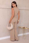 CONJUNTO FEMININO TEXTURIZADO PROLA AREIA