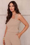 CONJUNTO FEMININO TEXTURIZADO PROLA AREIA