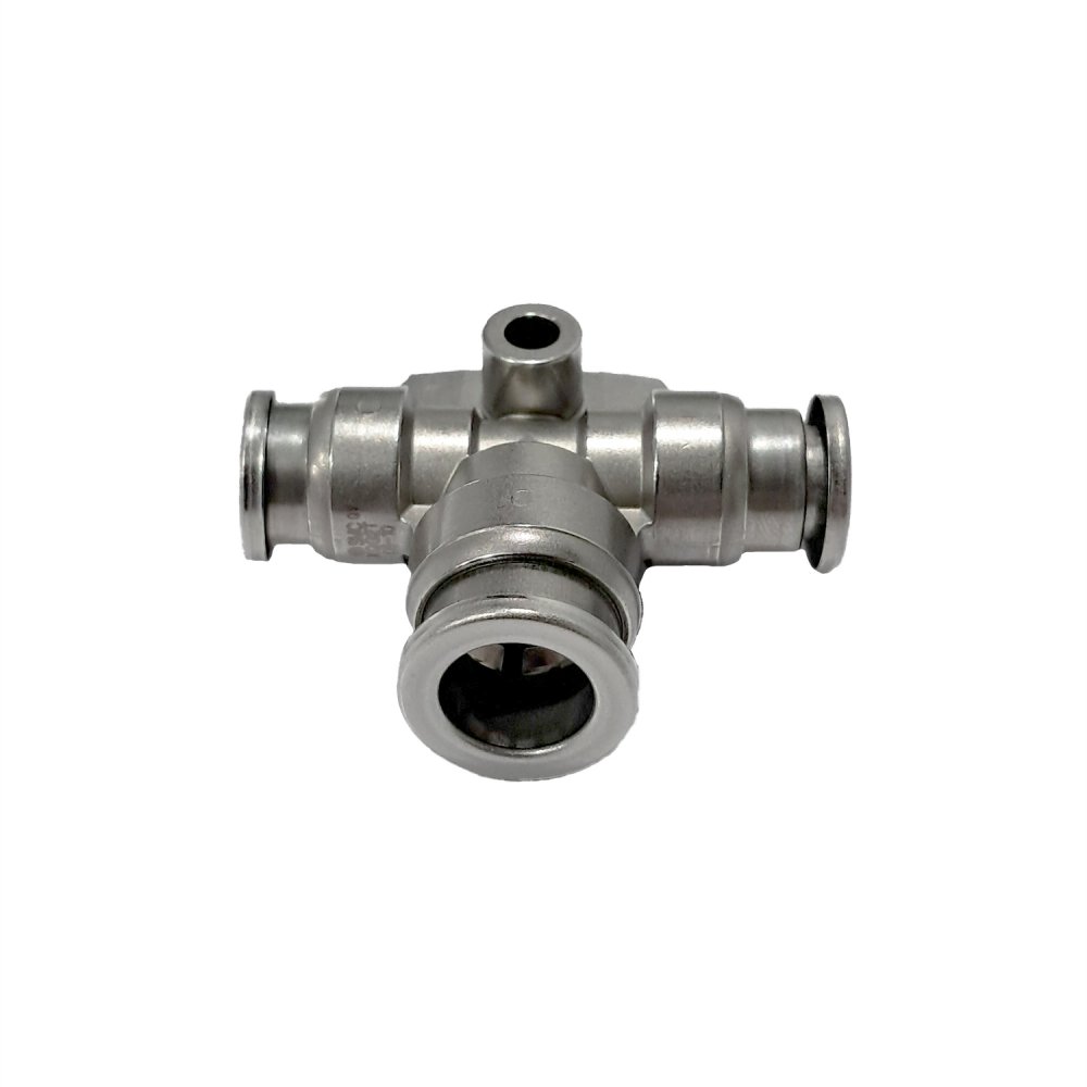 1 PCS NEW IN BOX SMC T-type stainless steel quick-air connector KQG2T08-00T #P 1 PCS NEW IN BOX SMC T-type stainless steel quick-air connector KQG2T08-00T #P