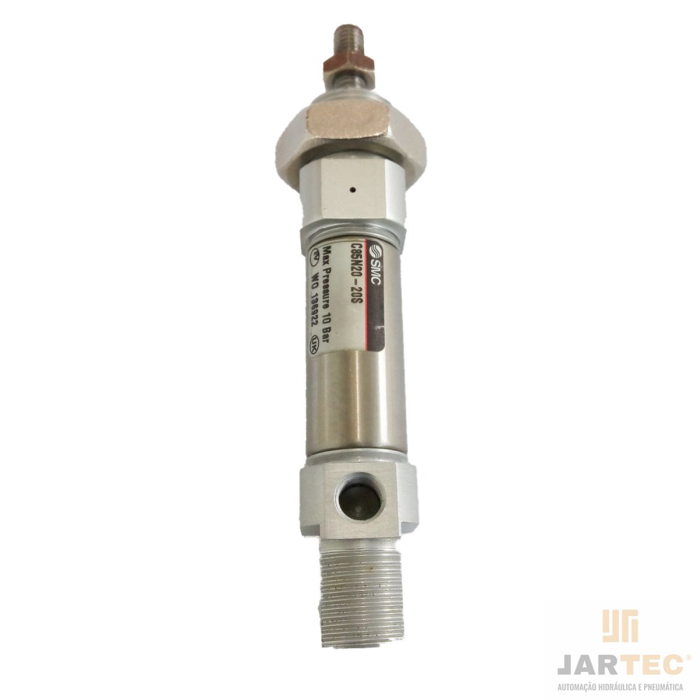 ATUADOR PNEUM TICO DI METRO 20MM CURSO 20MM RETORNO POR MOLA Jartec