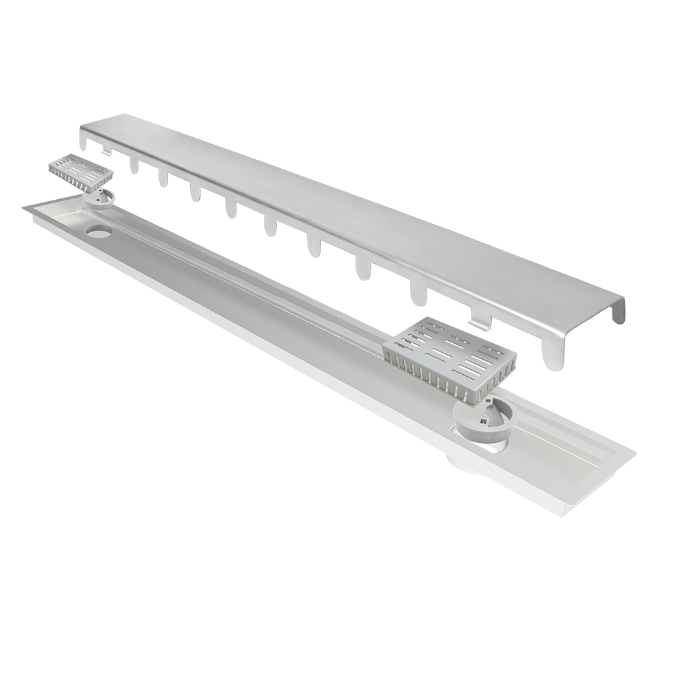 Ralo Linear Inox 2 sa�das 130 cm Multimaster