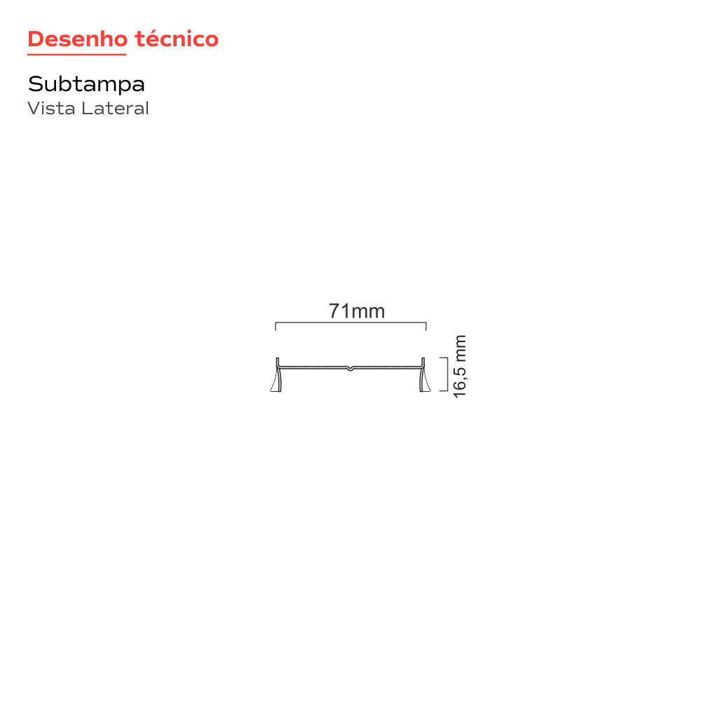 Ralo Linear Oculto 25 cm Base Inox Tiny