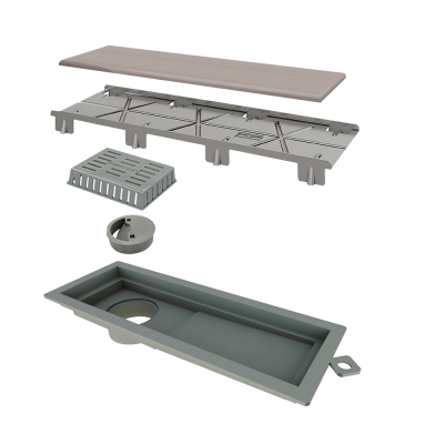 Ralo Linear Oculto 25 cm Base PVC Tiny