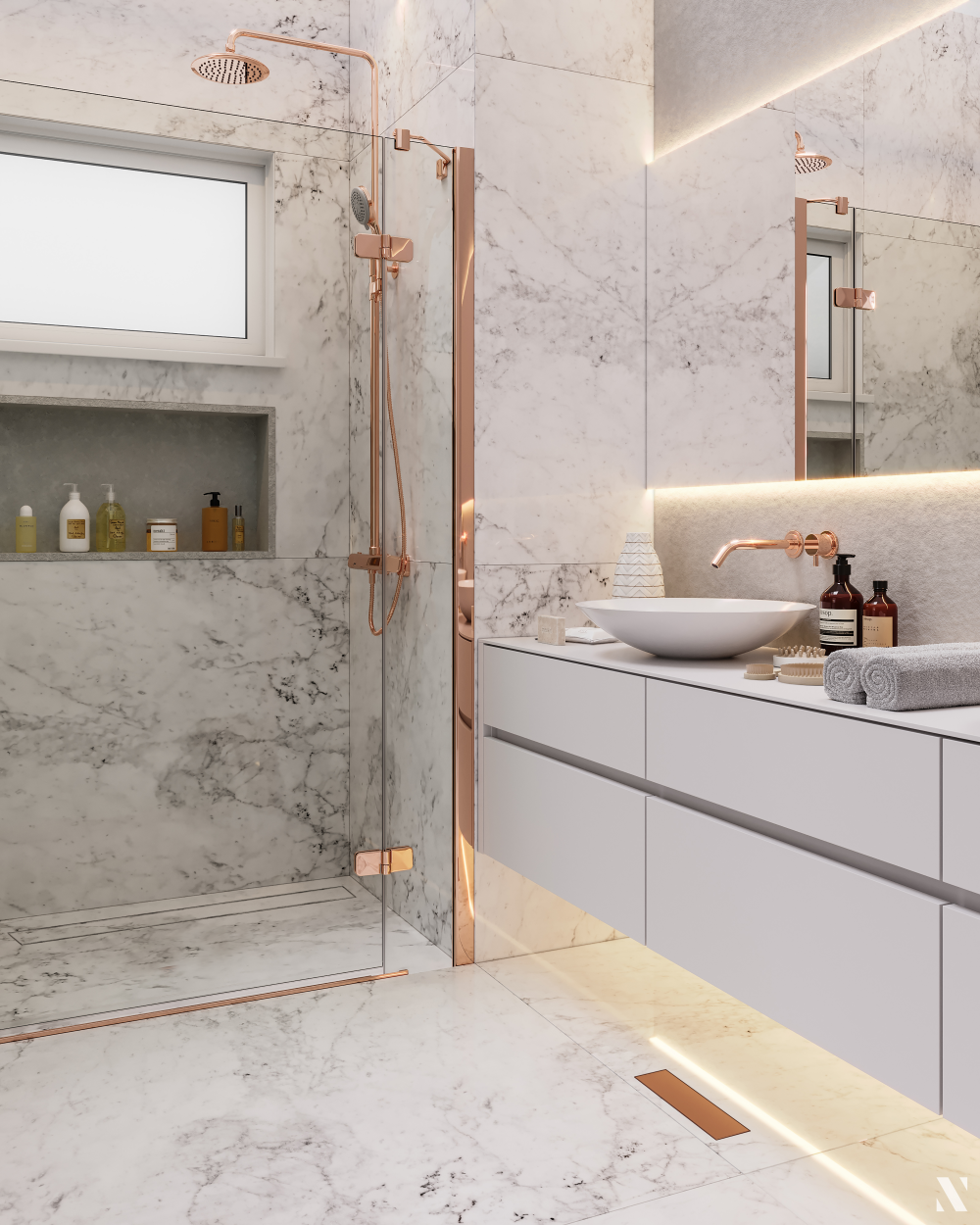 Ralo Linear Oculto 90 cm Royal