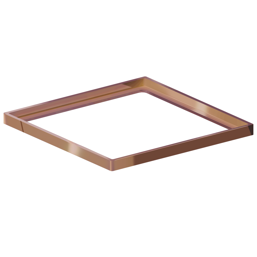 Porta Grelha Quadrado 10 cm x 10 cm Red Gold