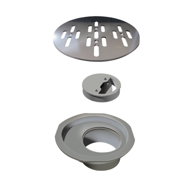 Grelha para Ralo Redondo 10 cm Inox Polido