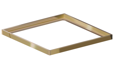 Porta Grelha Quadrado 15 cm x 15 cm Gold