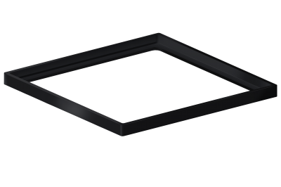 Porta Grelha Quadrado  15 cm x 15 cm Black Matte
