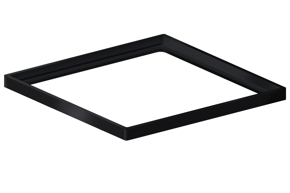 Porta Grelha Quadrado 10 cm x 10 cm Black Matte