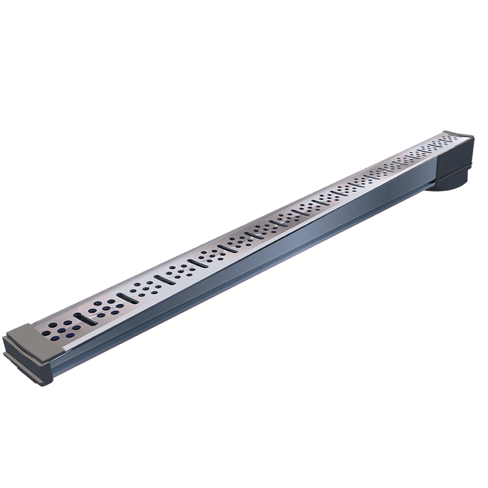 Ralo Linear TopBox Grelha 3,5 cm 80 cm Saida Deslc extrem Vertical Anodizado