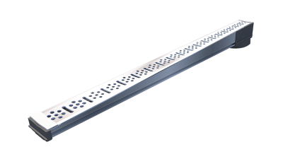 Ralo linear 3,5 cm 80 cm Saida Deslc extrem Vertical Branco Topbox