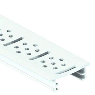 Grelha para Ralo Linear Aluminio 150 cm Branco Top50