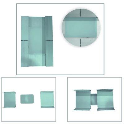 Emenda trava p/canal 5 cm reta CP20