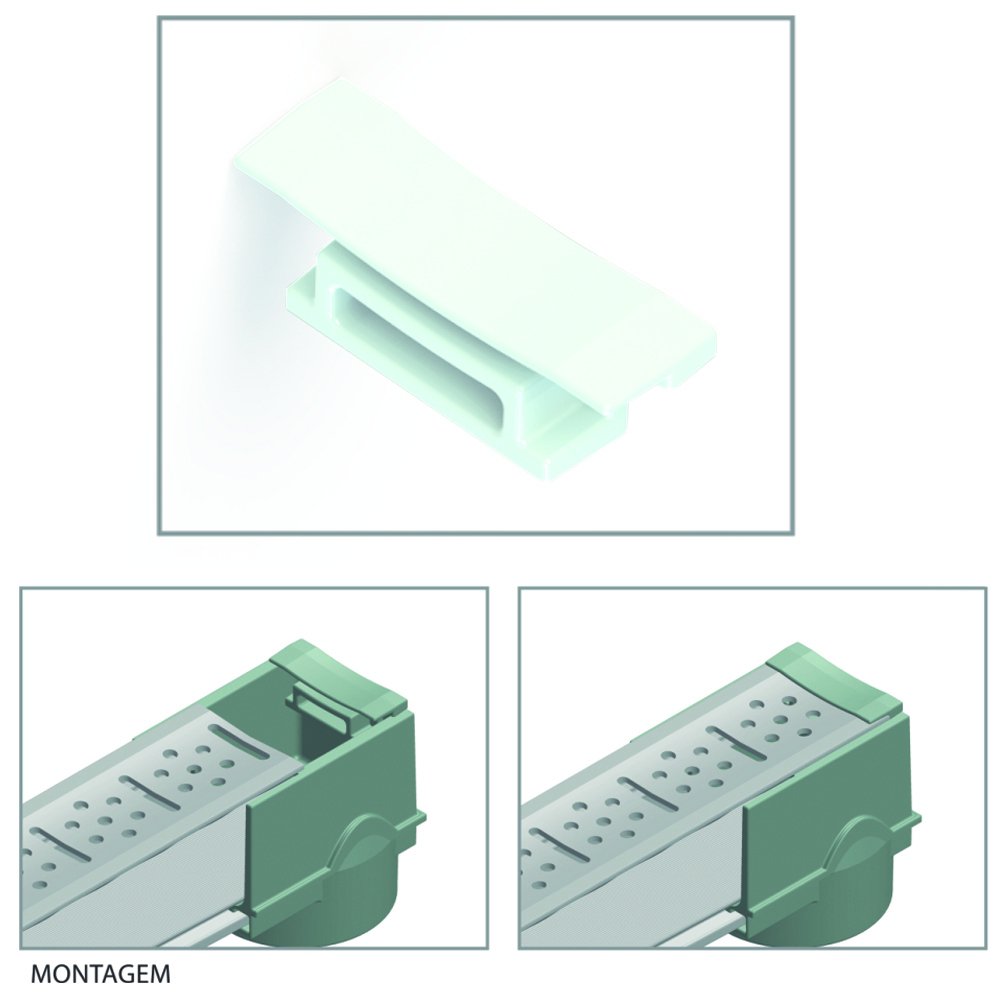 Terminal p/Grelha 5 cm Branco CP13