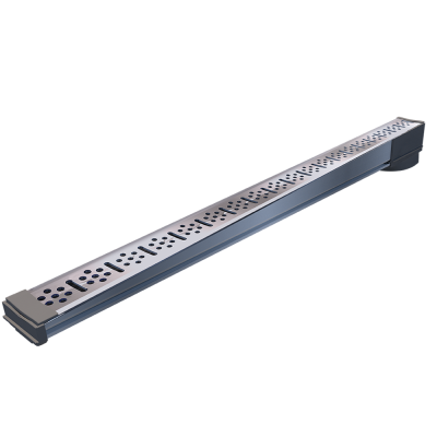 Ralo Linear TopBox Grelha 3,5 cm 100 cm Saida Deslc extrem Vertical Anodizado