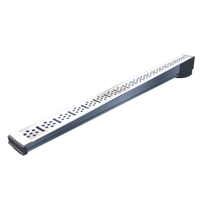 Ralo Linear TopBox Grelha 5 cm 80 cm Saida Deslc extrem Vertical Branco