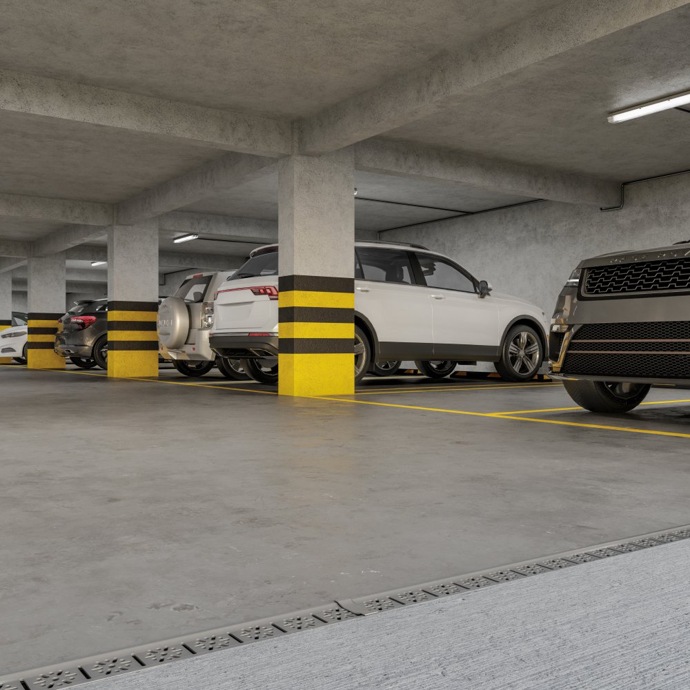 Ralo linear 100 300 cm (2x1,5m) Saida Deslc extrem Vertical Anodizado Topcar