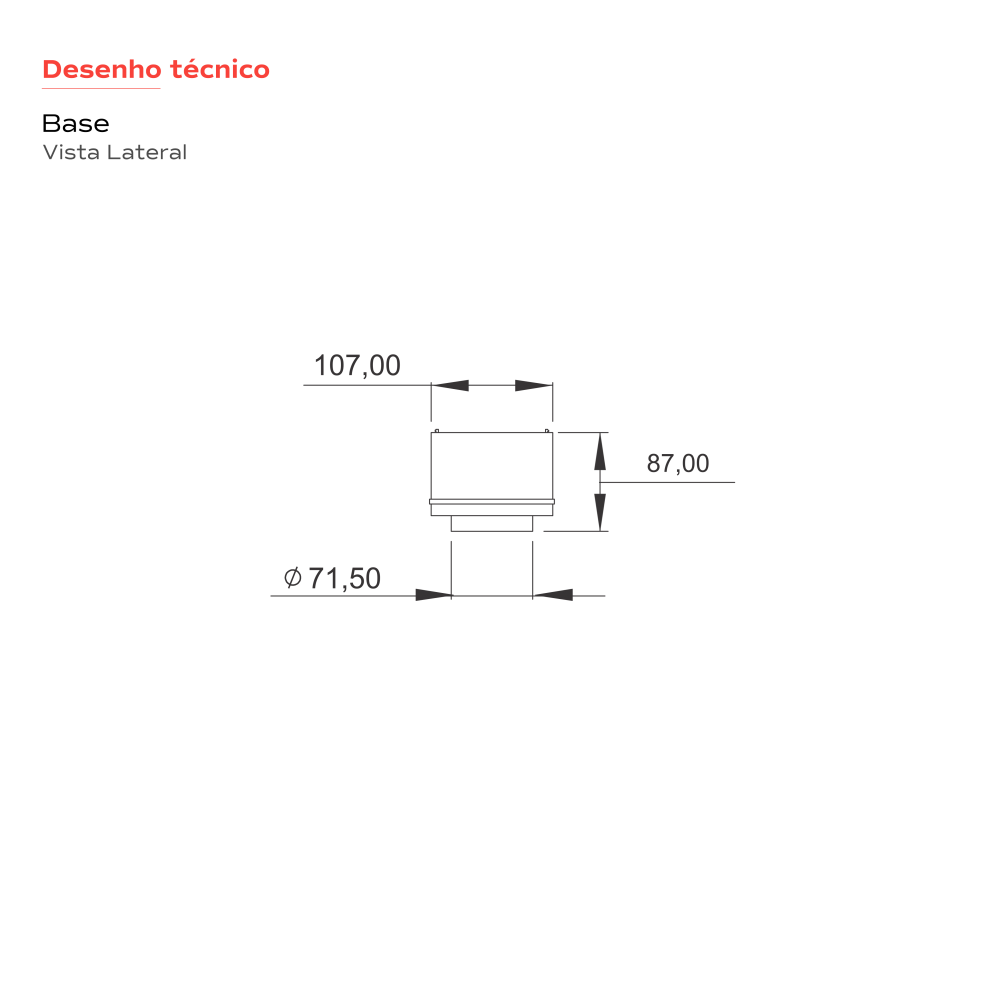 Ralo linear 100 300 cm (2x1,5m) Saida Deslc extrem Vertical Anodizado Topcar