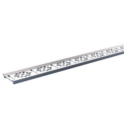 Grelha para Ralo Linear Aluminio Natural 100 cm Anodizado Top100