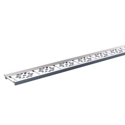 Grelha para Ralo Linear Aluminio Natural 200 cm Anodizado Top100