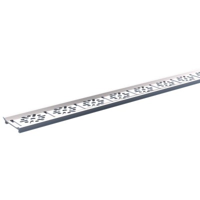 Grelha para Ralo Linear Aluminio  Natural 300 cm Anodizado Top100