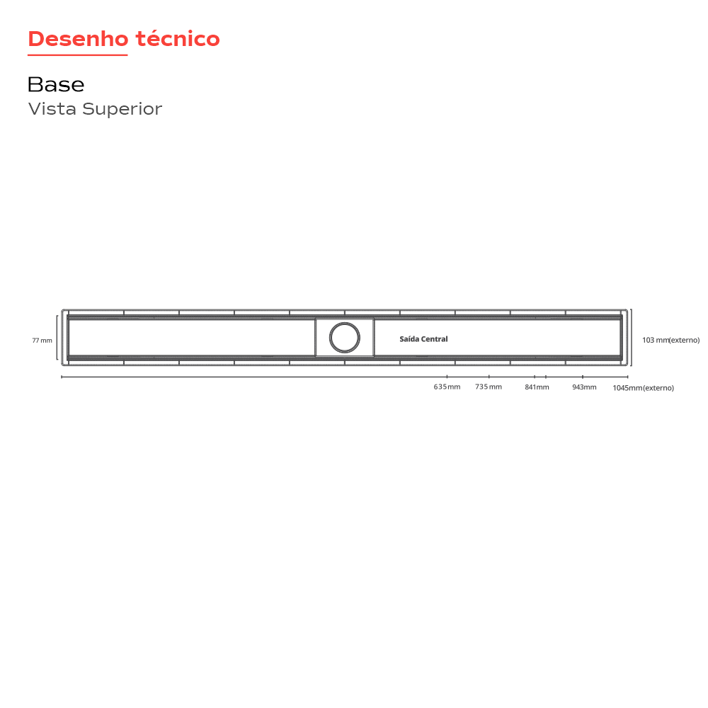 Ralo Linear Inox 70 cm Royal
