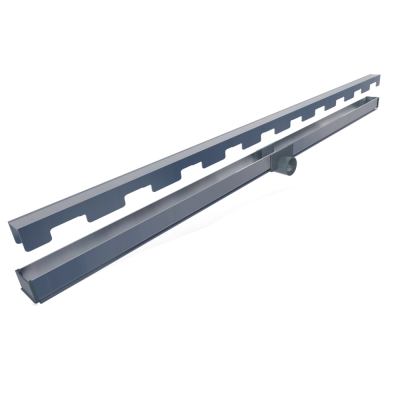 Ralo Linear TopBox Oculto 5 cm x 60 cm Com Sa�da Central Horizontal