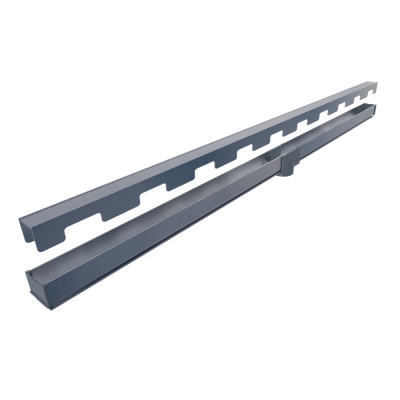 Ralo Linear Topbox Oculto 5 cm x 80 cm Com Sa�da Central Vertical