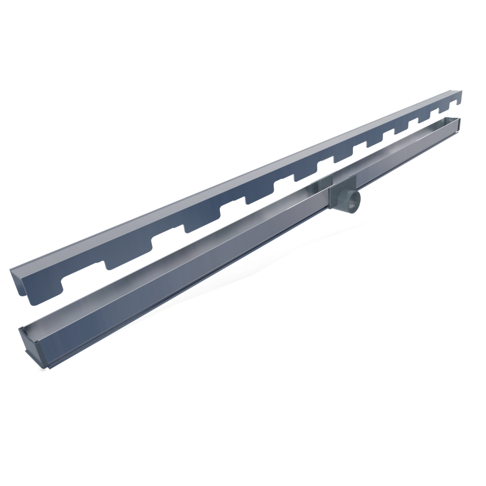 Ralo Linear Topbox Oculto 5 cm x 90 cm Sa�da Central Horizontal