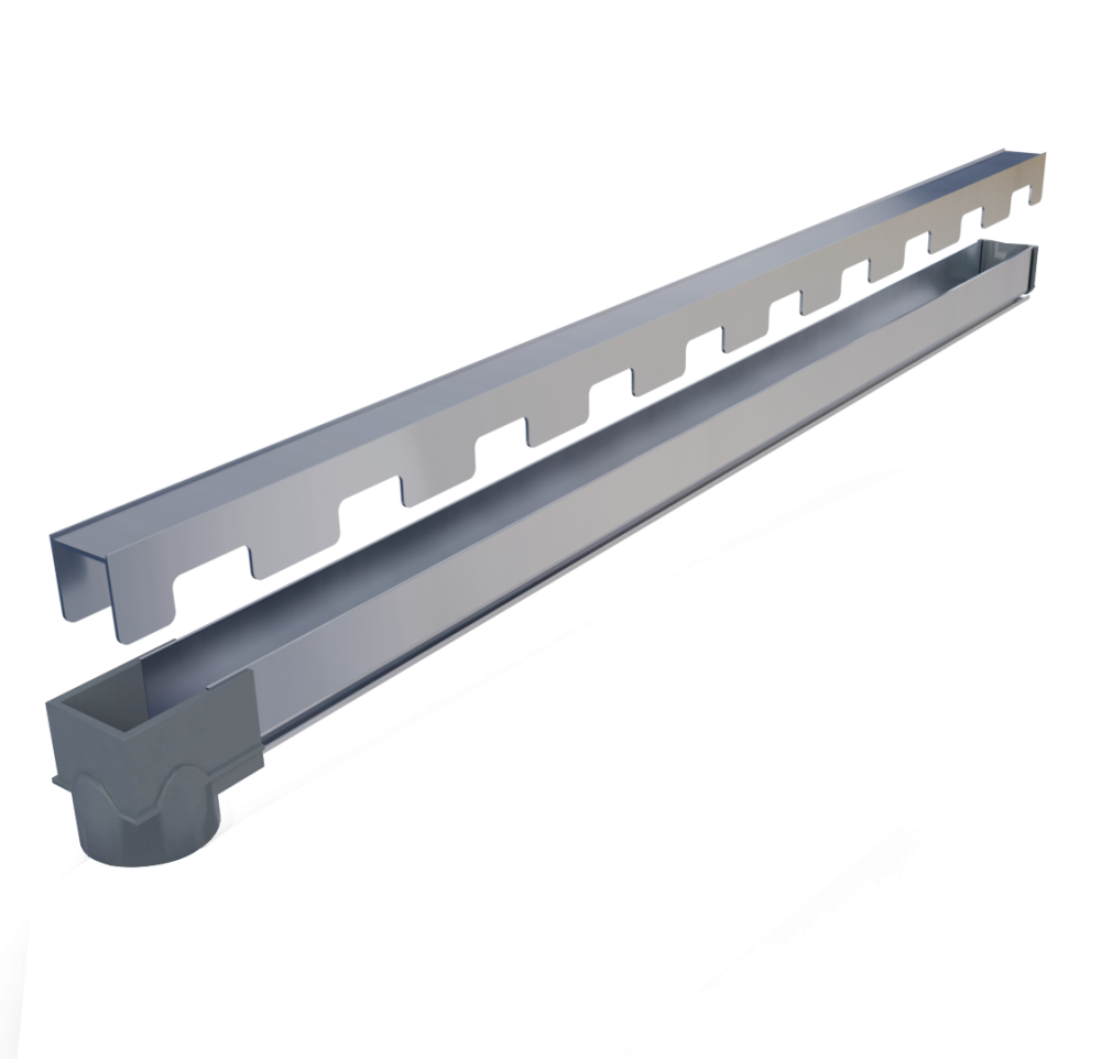 Ralo Linear Topbox Oculto 5 cm x 90 cm Com Sa�da Desl Extrema Vertical