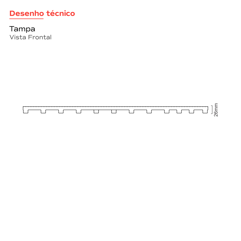 Ralo Linear Inox 50 cm Sa�da Central Grafite Versatile