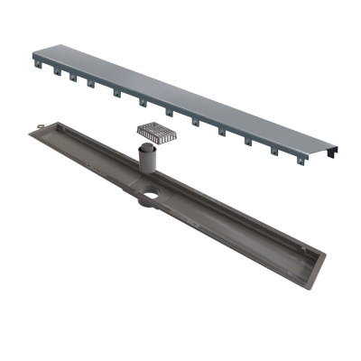 Ralo Linear Inox 75 cm Sa�da Central Inox Escovado Versatile