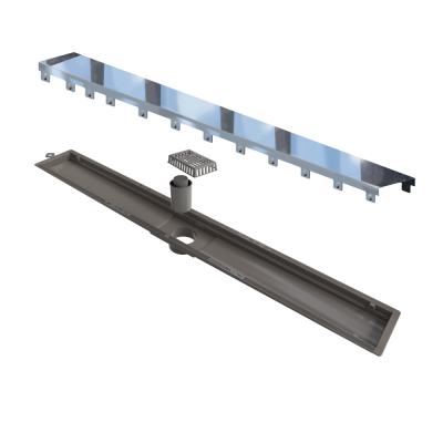 Ralo Linear Inox 75 cm Sa�da Central Inox Polido Versatile