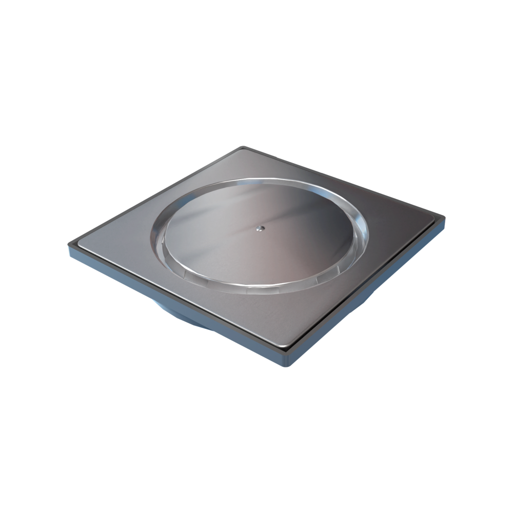 Grelha Abre e Fecha Novii Inox Escovado 15 cm x 15 cm com Porta Grelha