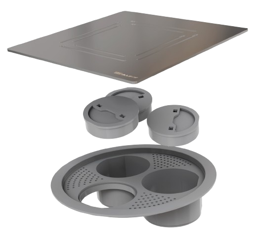 Ralo Flat 15 x 15 Inox Polido