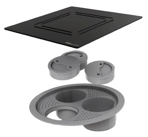 Ralo Flat 15 x 15 Black Matte