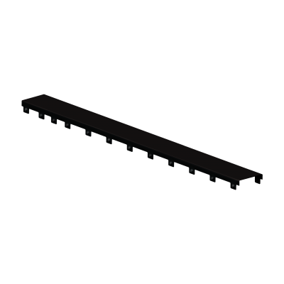 Tampa Ralo Versatile Inox Escovado Black Mate 750mm