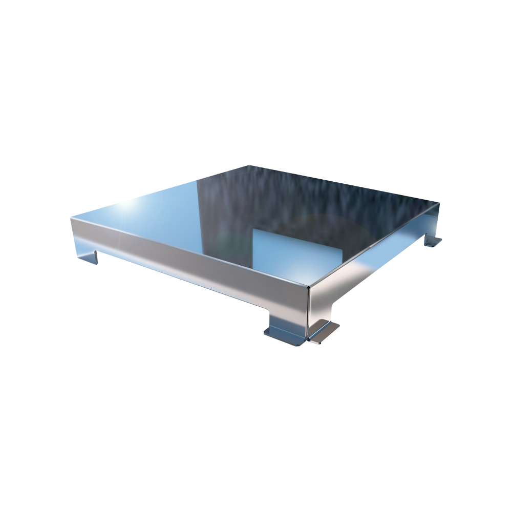 Tampa Ralo Square Inox Polido 15x15 cm